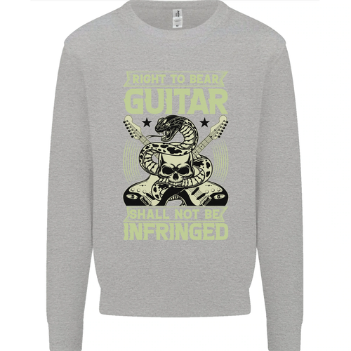 Derecho A Oso Guitarra Rock N Roll Música Niños Jersey Sudadera - Imagen 3 de 92