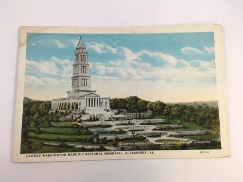 Washington National Masonic Memorial Alexandria Virginia Vintage Color Postcard - Photo 1 sur 12