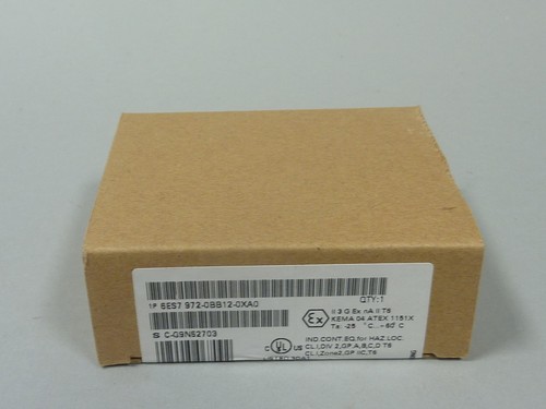 One New Siemens 6ES7972-0BB12-0XA0 6ES79720BB120XA0 In Box Expedited Shipping - Picture 2 of 5