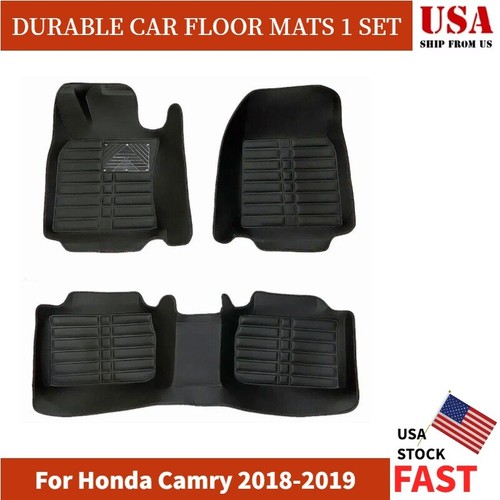 Custom Fit Car Front Rear Row Floor Mat For Honda Camry 2018-2019 Easy Clean Pad - Bild 1 von 17