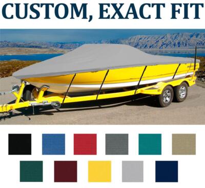 7.6oz CUSTOM FIT BOAT COVER CORRECT CRAFT SKI NAUTIQUE 196 W/ SWPF 2003-2005