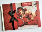 Personalised Elektra and Daredevil wedding guest book, superhero wedding album