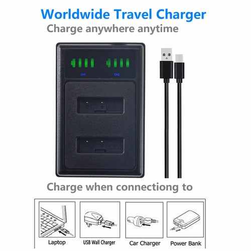 Battery NPBX1 DUAL USB Charger for Sony HDR-X1000V X1000VR X1000V AS100V AS200V - Picture 5 of 7