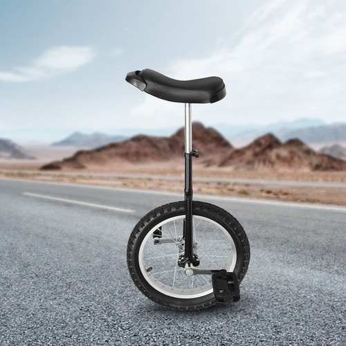 16" Wheel Unicycle Balance Cycling Training Fitness Bike Adjustable Height - Picture 9 of 23