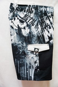 Metal-Mulisha-mens-MX-Motocross-T-O-T-F-C-swimwear-boardshorts-black-32-NEW