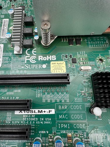 SuperMicro X10SLM+-F Motherboard Xeon E3-1220 v3 CPU 32GB RAM + Raid Card/Cables - Picture 3 of 10