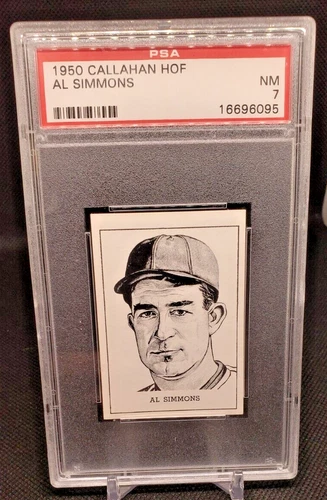1950-56 Callahan Hall of Fame Al Simmons PSA NM 7 (JBC1653)