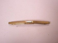 2-1/16" Flat Front Gold Plated Vintage SWANK B W Collar Bar L12