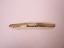 2-1/16" Flat Front Gold Plated Vintage SWANK B&W Collar Bar L12