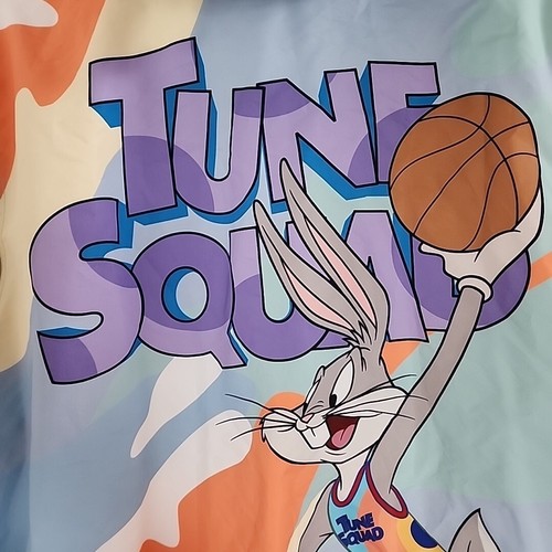 Felpa con cappuccio solo membri Looney Toons Space Jam Windbreaker uomo L NUOVA - Foto 10 di 17