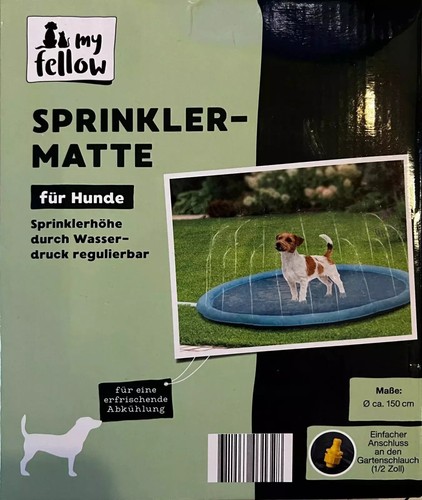 MyFellow Sprinklermatte 150 cm – Wasserspaß für Kinder & Haustiere - Bild 5 von 6
