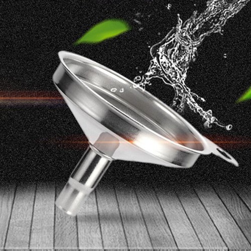 1pc Funnel Stainless Steel Filling Hip Flask Beer Liquid Oil Tools Small MoU_IL