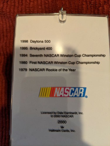2000 NASCAR DALE EARNHARDT NEW Hallmark Ornament THE INTIMIDATOR Race Racing - Picture 4 of 4