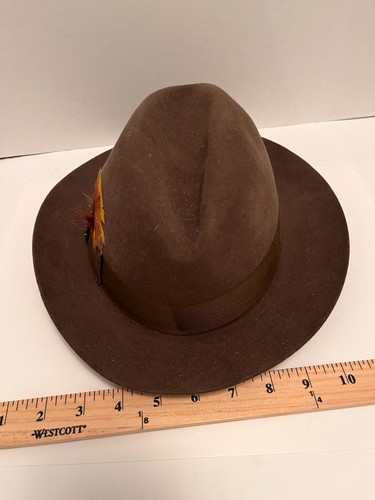 Biltmore Dress Hat Canada Suede NWT 7 1/8 Vintage Stark Legum Norfolk,Va. Vtg. - Picture 12 of 21