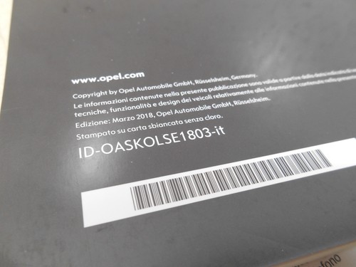Folleto Manual de Usuario y Mantenimiento Opel Astra K 2018 Italiano - Imagen 7 de 9