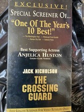 The Crossing Guard (VHS, 1997) Jack Nicholson, Angelica Huston, Promo Screener