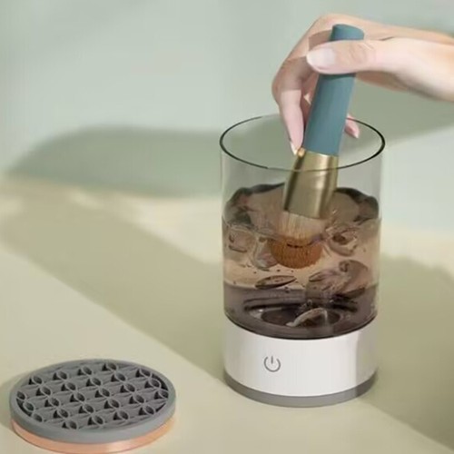 Cepillo de Maquillaje Limpieza Vaso Limpiador Onda Ultrasónica Carga y Seca Rápidamente - Imagen 7 de 7
