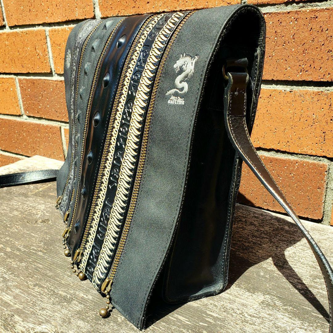 Vintage Jean Paul Gaultier Dragon Shoulder Bag Zip Split Vintage Jean Paul Gaultier Dragon Shoulder Bag Zip Split