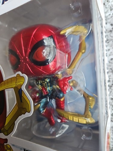 Funko Pop! Marvel Iron Spider Vinyl Figure Avengers Spider-Man Infinity Endgame - Picture 3 of 7