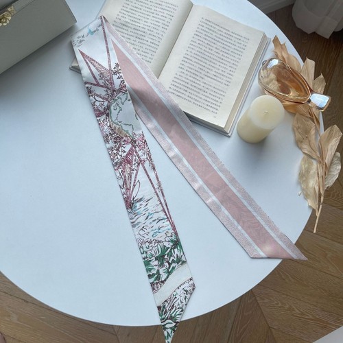 Quality 18 Momme Twill Silk Scarf Ribbon Fashion Necktie Bag Headband 100*6cm - Picture 28 of 64