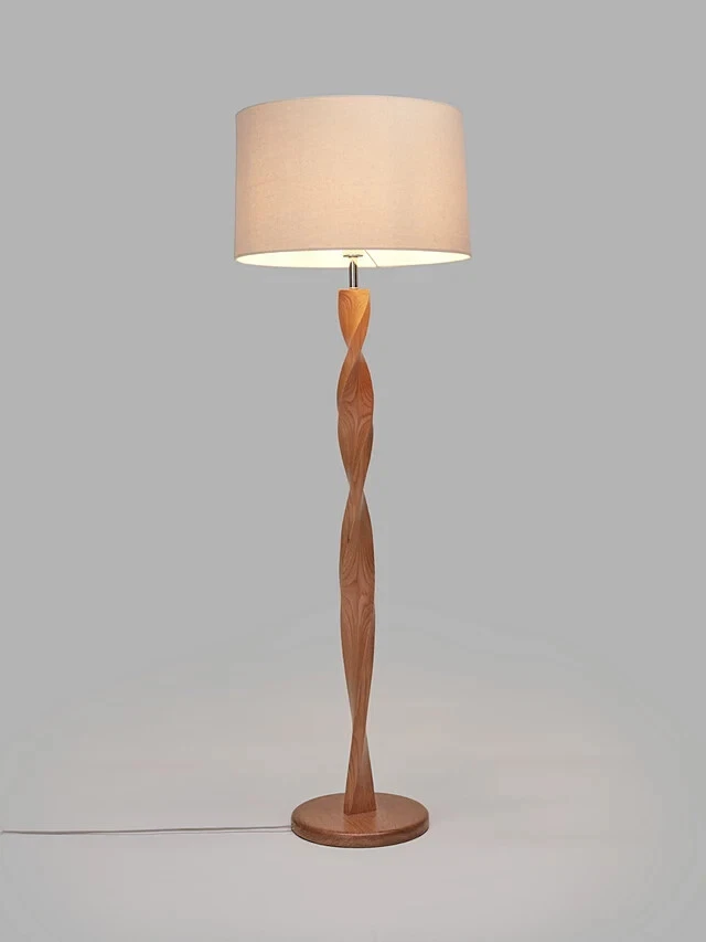 Oak standard lamp sales base