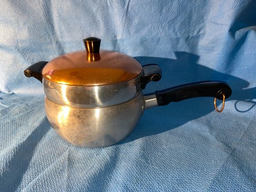 Vintage Wear Ever 2,5 Quart Doppelkessel Aluminium Hallit Made in USA - Bild 1 von 13