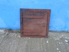 alte Eiserne Gründerzeit Ofenplatte Etagenofen chic Top shabby ! Eisentür Tür !!