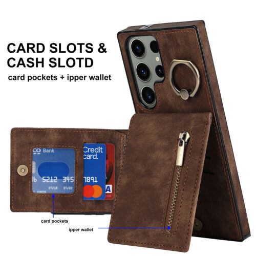 Phone Stand Case For iPhone 16 Pro Max 15 14 13 12 11 X XR Flip Leather Wallet - Picture 11 of 11