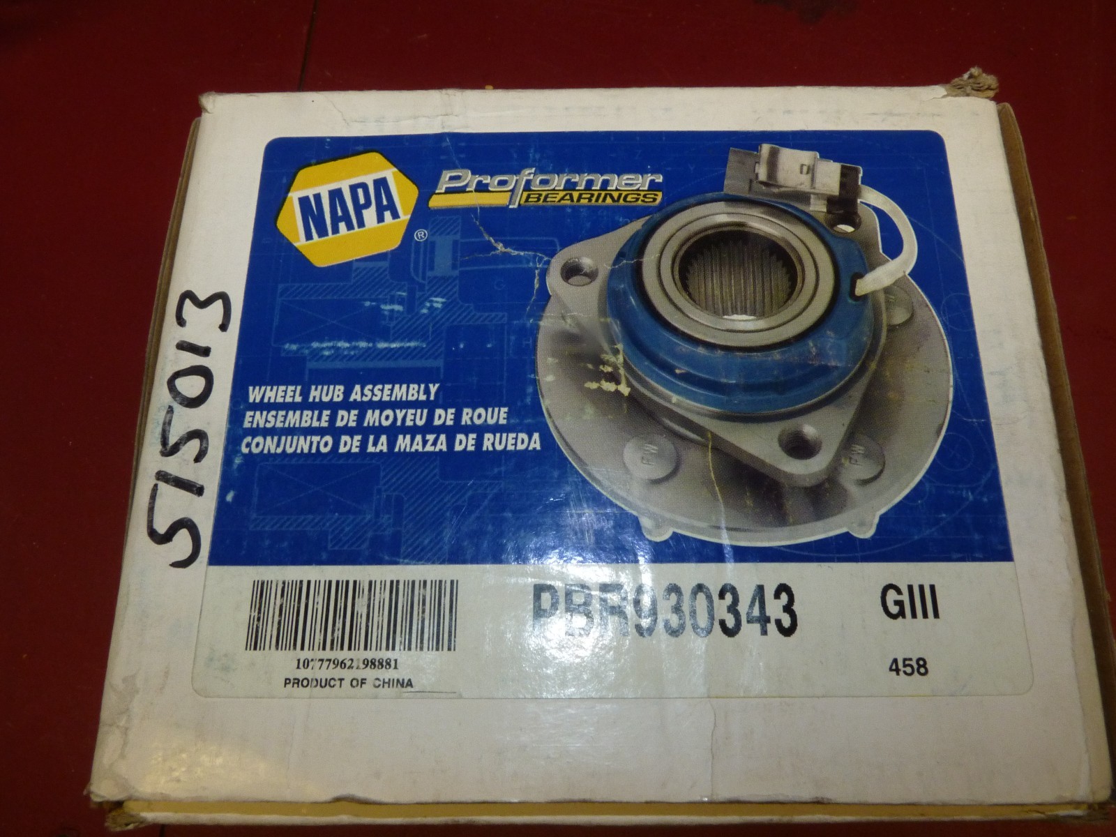 Wheel Bearing and Hub Assembly Front NAPA PBR930343 for sale online eBay