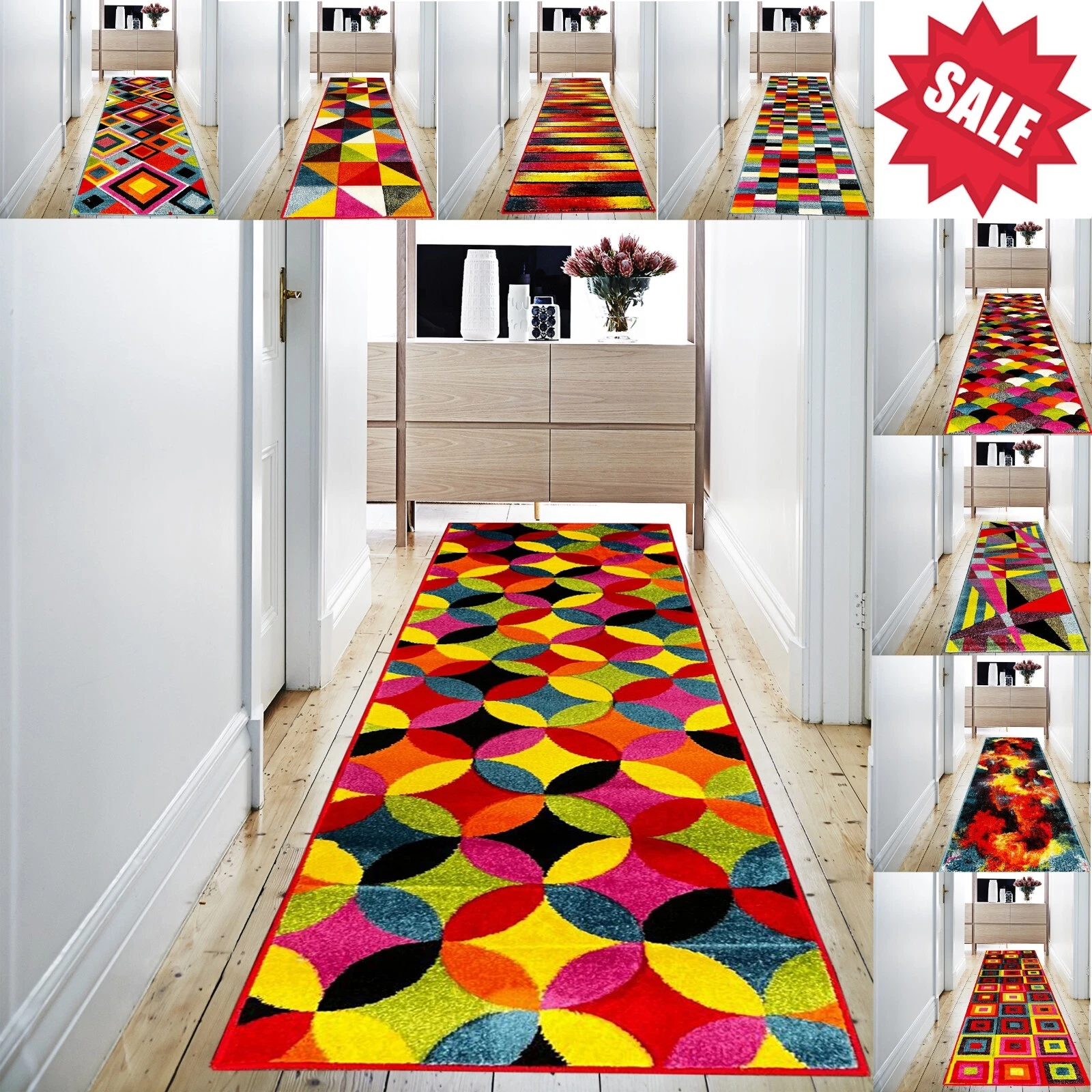 Rug Carpet Living Room Multi Colour Rugs Floor Door Mat Hallway Kitchen Runner
Opens in a new window