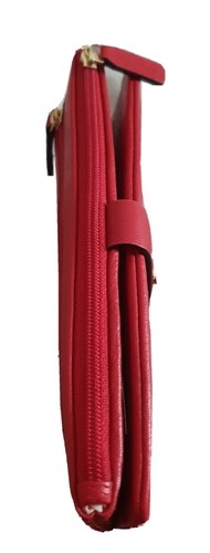 NUEVO CON ETIQUETAS RADLEY CUERO DE LUJO Grande Madera de Alondra Doble Plegable Matiné Cartera en Rojo PVP $159 - Imagen 7 de 7