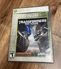 Transformers: The Game -- Platinum Hits (Xbox 360, 2007) Tested No Bonus Disc
