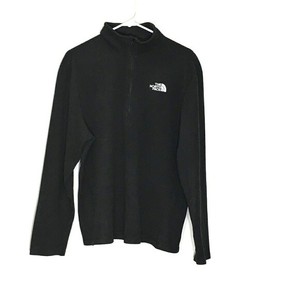 North-Face-Men-039-s-Black-Half-Zip-Pullover-Size-L