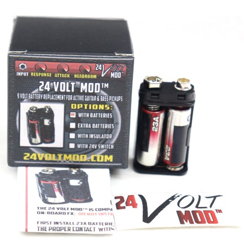 Yellow 24 Volt Mod™ The Original For EMG Active Guitar Bass Pickup 24V Mod - Picture 7 of 9