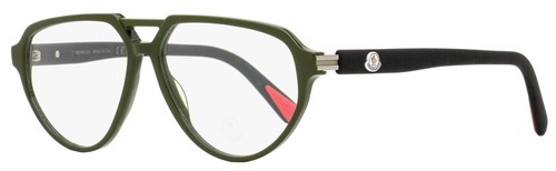 Moncler Pilot Eyeglasses ML5162 096 Green/Black 57mm - Picture 1 of 3