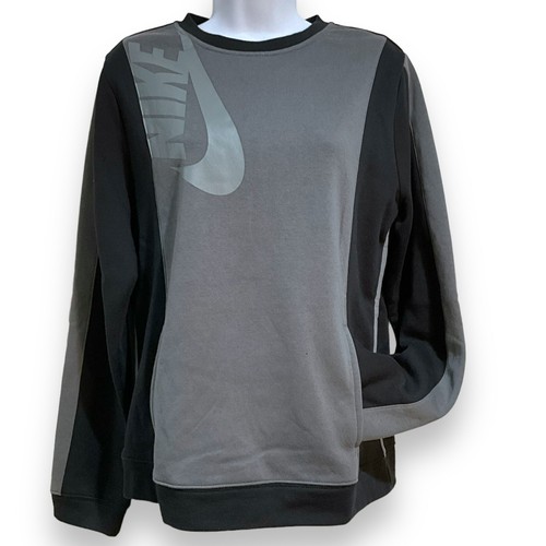 Nike Boys' Size XL Sportswear Amplify Fleece Sweatshirt (Iron Grey/Black)