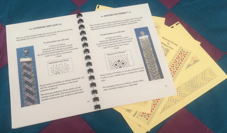 Torchon Beaded Bracelets Book Original Design by Harlequin Lace 3rd Edition - Image 3 of 4