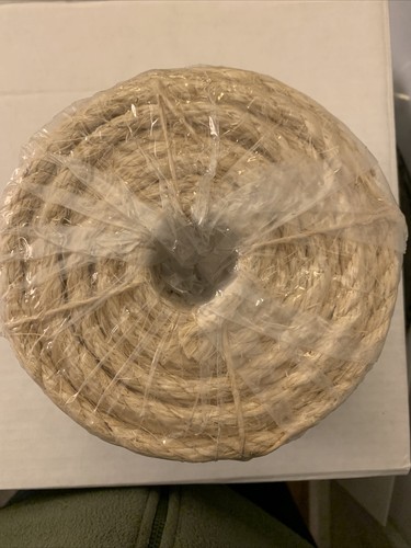 3/8” by 100-Ft. Twisted Sisal Rope, Super Quality 900 Lb. Break Strength 23-410 - Picture 7 of 9