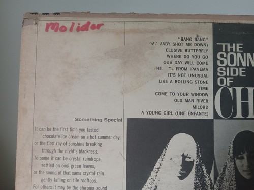 The Sonny Side of Cher 1966 Imperial Records Purple Label Poor Condition Pop - Bild 7 von 21