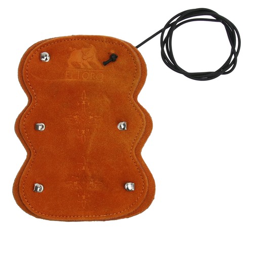 elTORO Set - Guante de tiro talla M, protector de brazos, carcaj y cordón de sujeción en naranja - Imagen 2 de 12