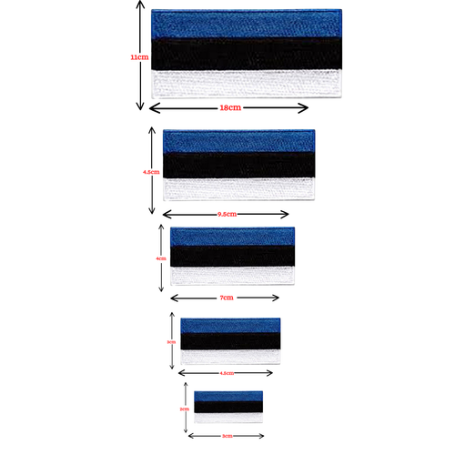 Estonia País Internacional Diferentes Banderas Hierro En Parche Bordado Coser - Imagen 8 de 12