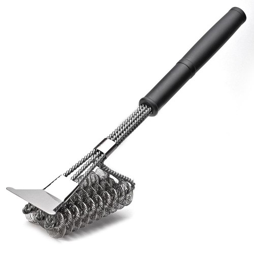 Bristle Free Bbq Grill Brush Safe Rust Resistant Stainless Steel Cleaner - Picture 26 of 27