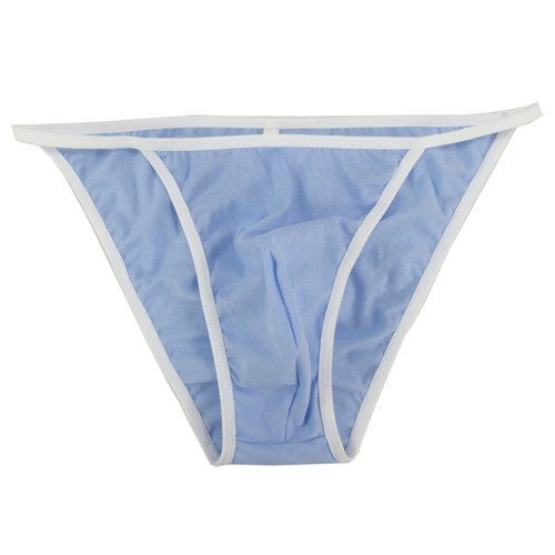 K342C K342 Herren sexy Tanga-Schnur Bikini konturiert Etui feine Baumwolle Jersey Farbe - Bild 24 von 26