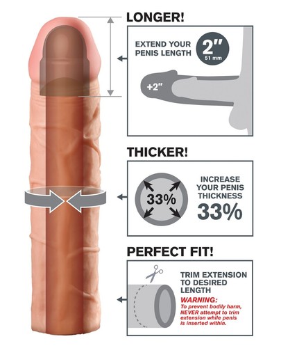 Fantasy X-tensions Perfect 2" Extension - Flesh - Picture 4 of 4
