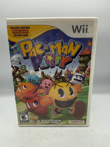NINTENDO WII PAC-MAN PARTY COMPLETE GAME WITH MANUAL