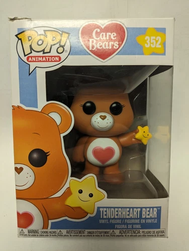 Funko POP! Animation Care Bears Tenderheart Bear Vinyl Figure #352 Damaged Box