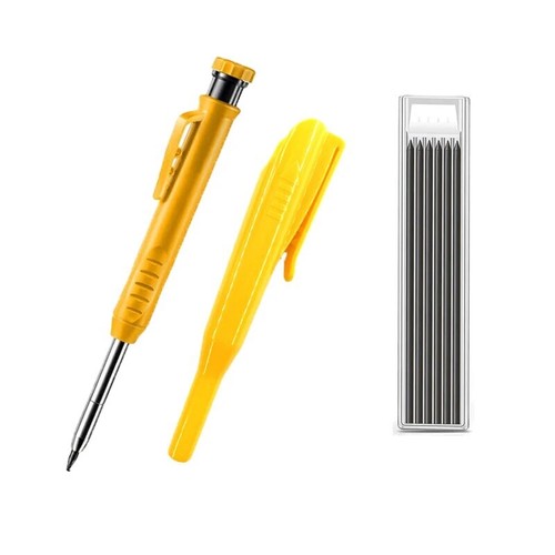 Solid Carpenter Pencil Built-in Sharpener for Deep Hole Pencil scribing Marking - Bild 36 von 56