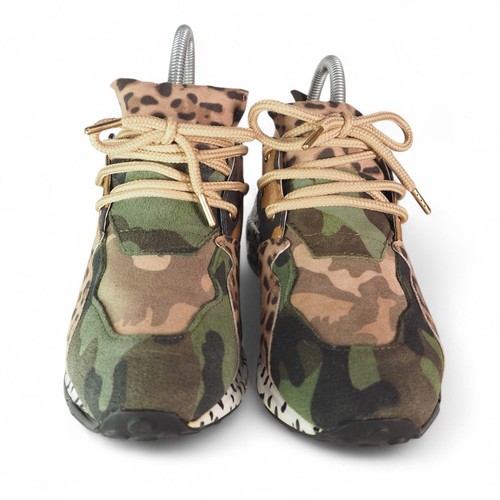Steve Madden Cliff Wedge Fashion Sneakers 'Leopard Camo' Women's 8M - Picture 3 of 11