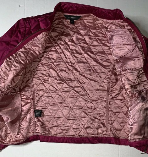Preowned- Express Mandarin Collar Full Zip Jacket Womens (Size 10) - Picture 10 of 11