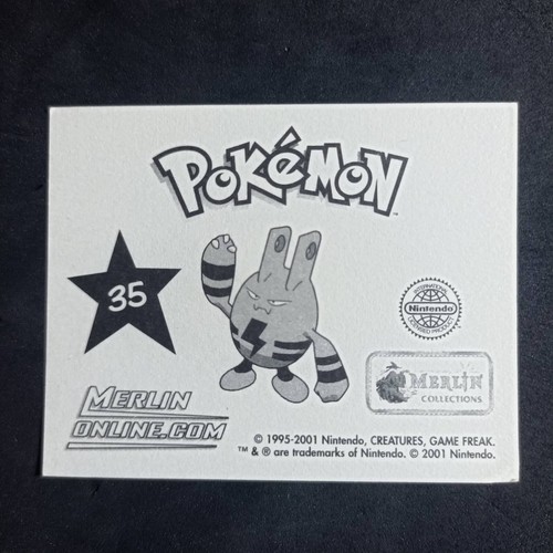 Donphan Merlin Stickers 2001_N°35_ Pokémon Donphan Sticker Merlin 2001 - Picture 3 of 4